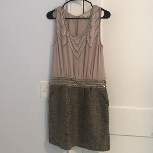 Greylin lavender and tweed beaded dress